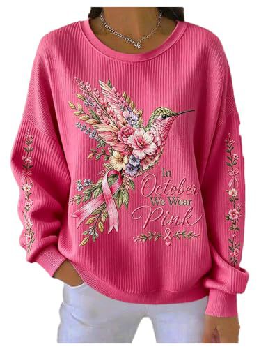 Women's Bird Floral Letter Print Casual Pullover Hoodie