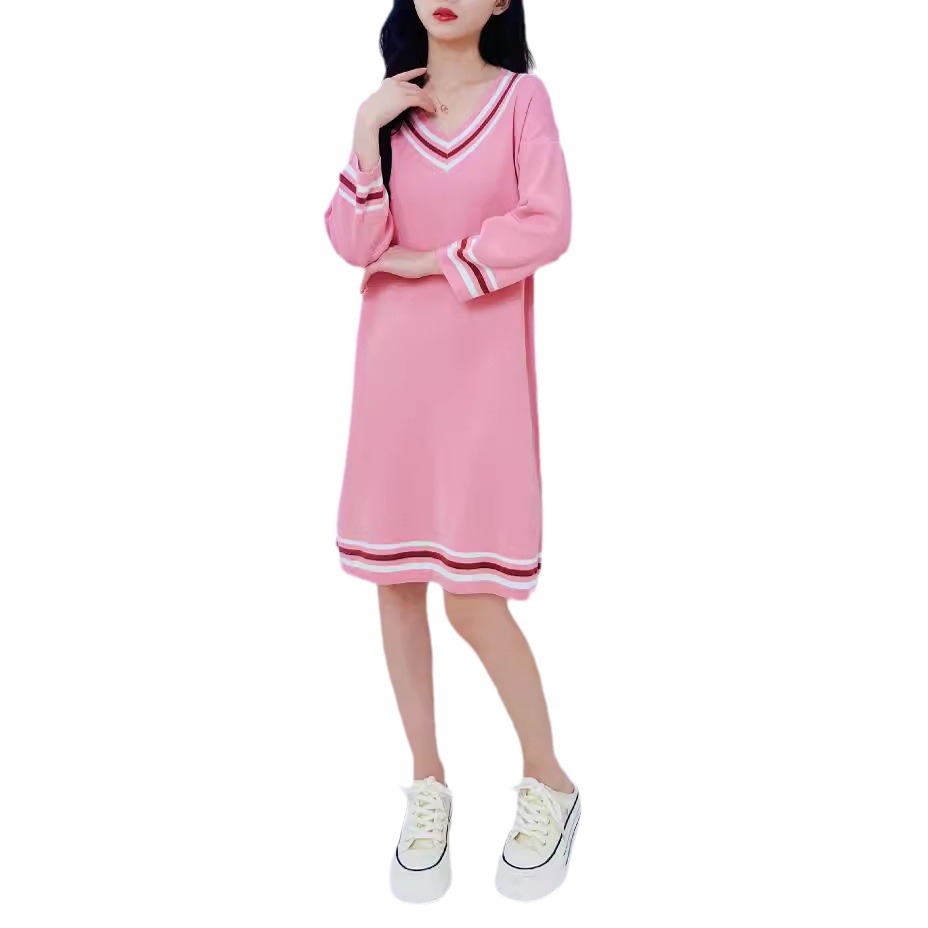 Women's Cropped High-Waist Colorblock V-Neck Knit Short-Sleeve Top