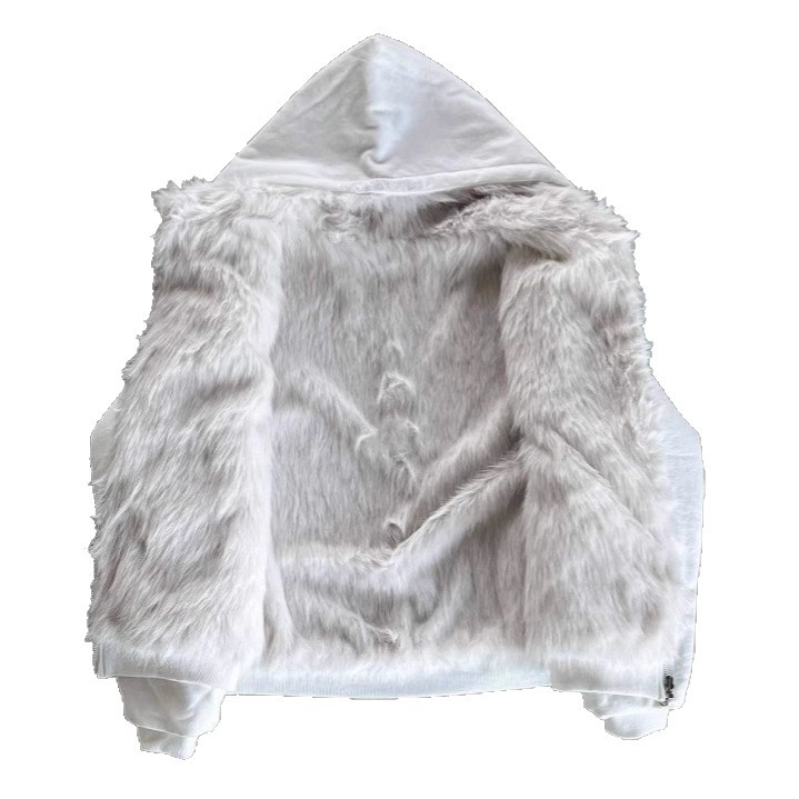 Reversible Hooded Zip Fleece Cardigan Unisex