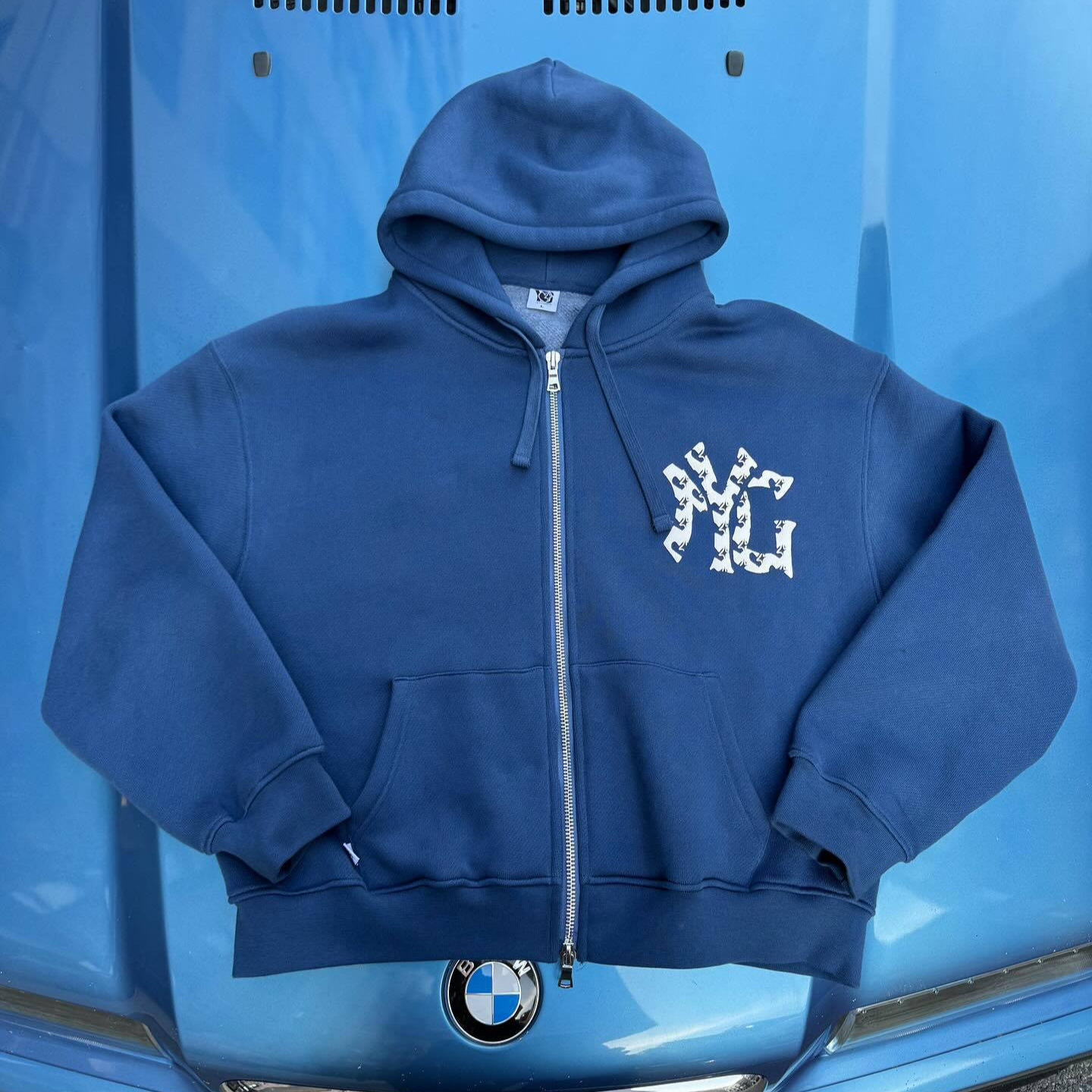 Unisex Graphic Print Zip-Up Hoodie Sweatsuit Set