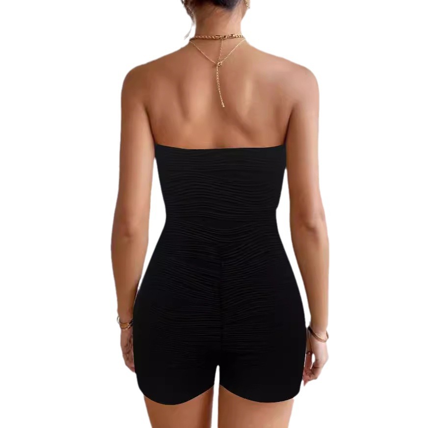 Sexy Sleeveless Open-Back Slim-Fit Jumpsuit