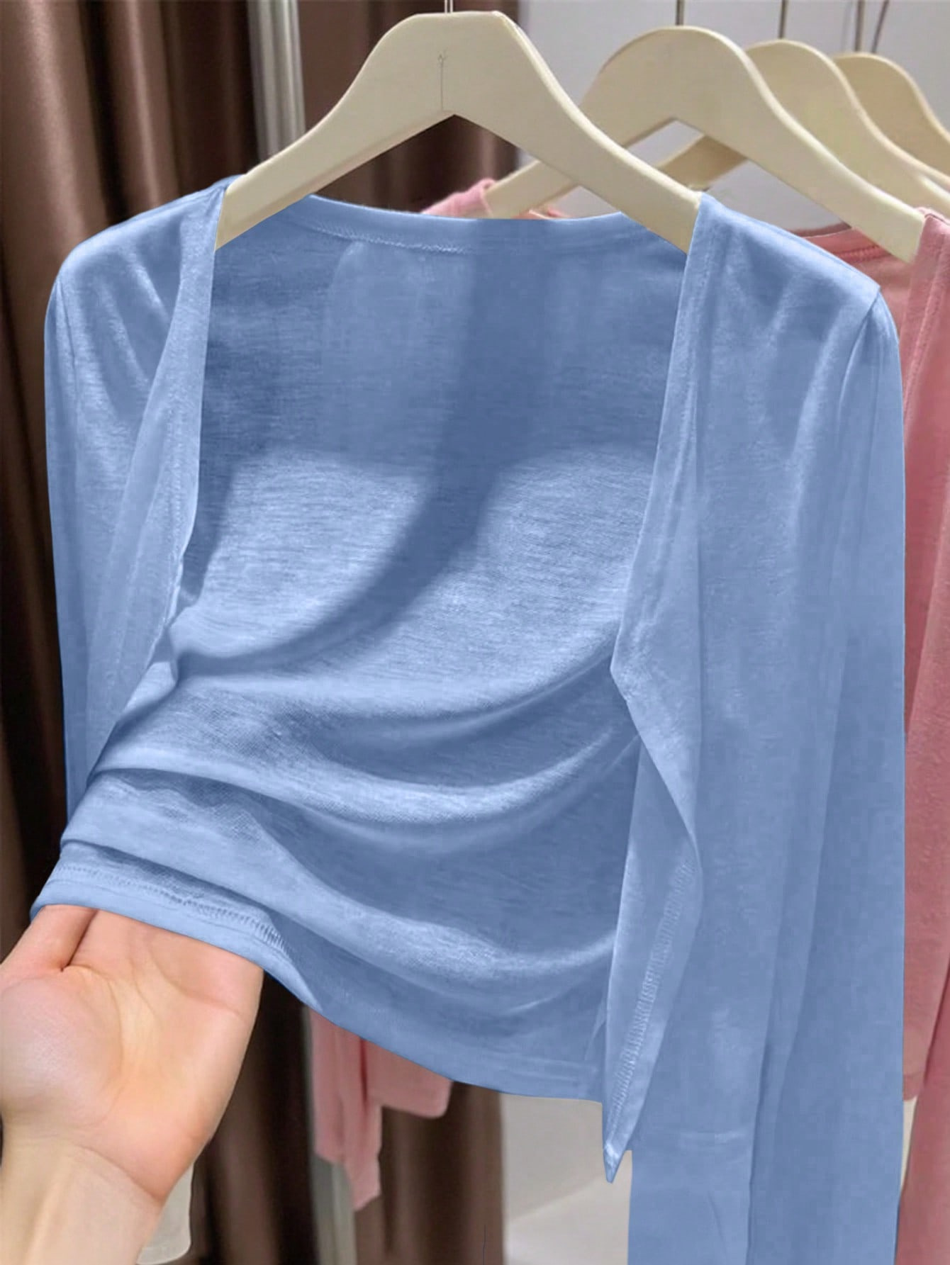Women's Lightweight Knit Cardigan – Minimalist V-Neck Long Sleeve Solid Color