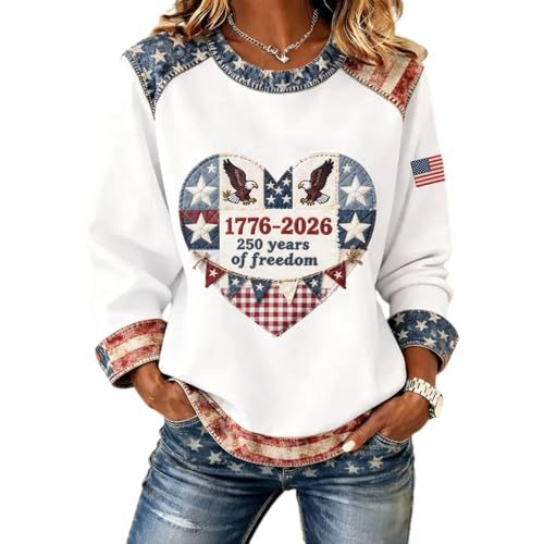 Women's American Eagle Print Crewneck Sweatshirt