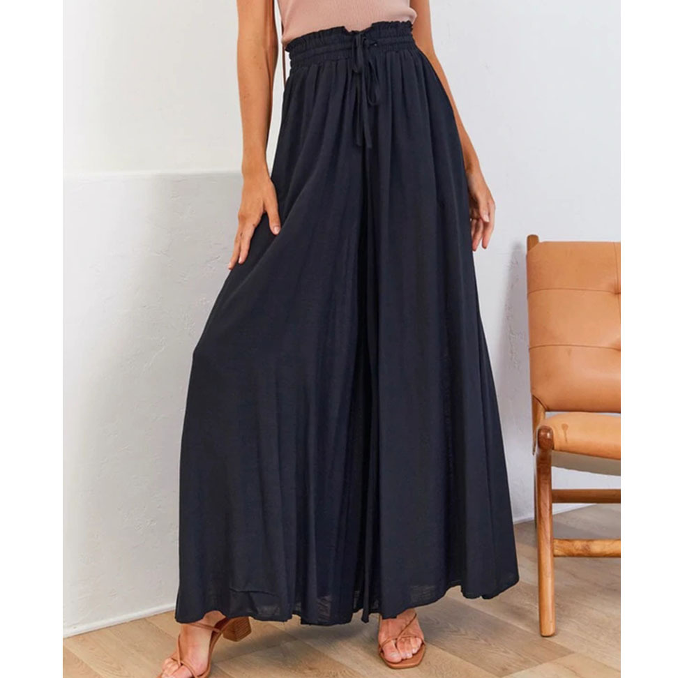 Women's Wide-Leg Casual Pants High Waist Loose Fit