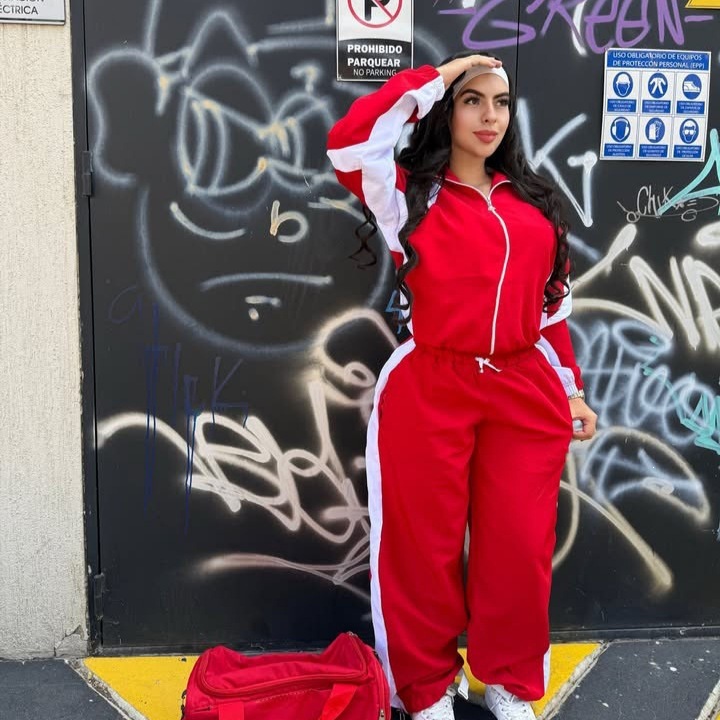 Colorblock Zip-Up Jacket & Drawstring Jogger Pants Set