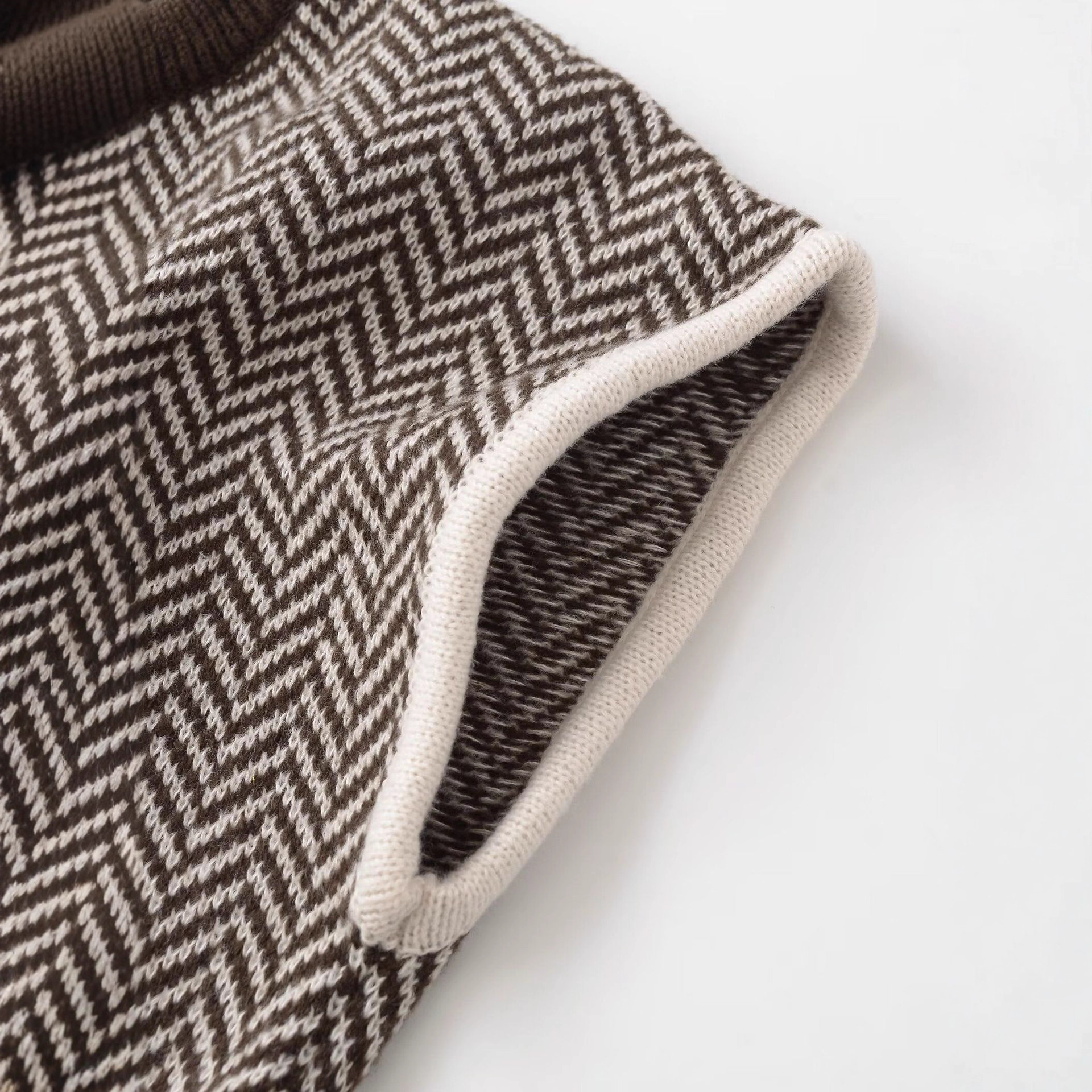 Women's Herringbone Knit Tank Top Sleeveless Crew Neck