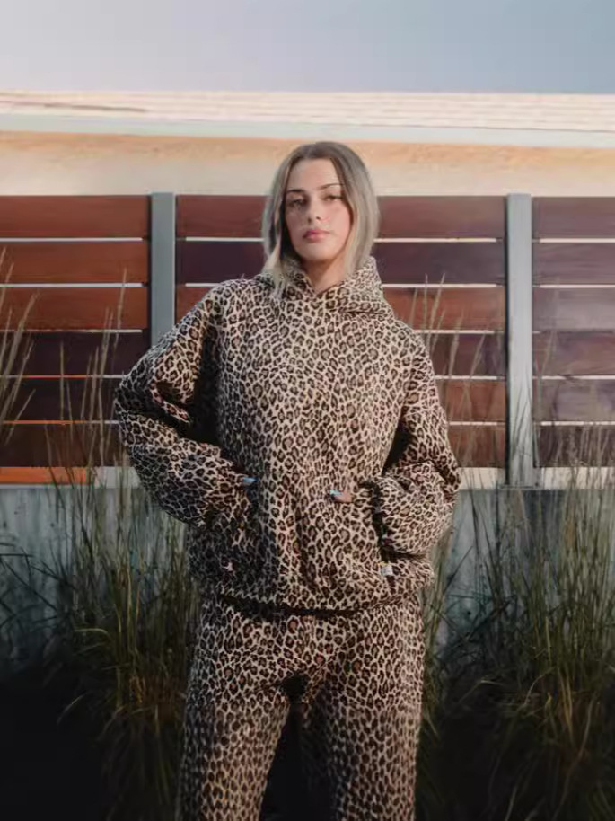 American Retro Leopard Print Hoodie Unisex Y2K Streetwear