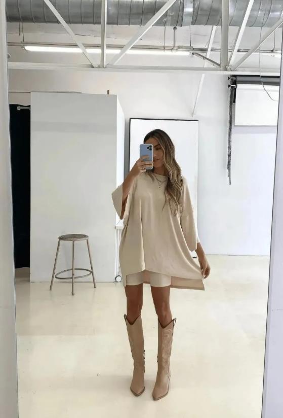 Women's Loose-Fit Short-Sleeve T-Shirt and Shorts Set, Casual Loungewear