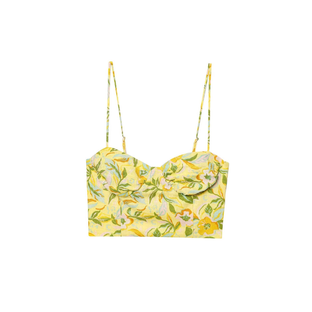 Women's Printed Cami Top and Midi Skirt Set