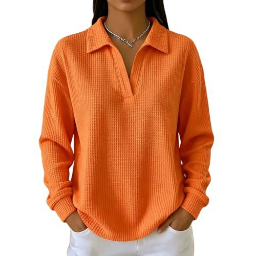 Women's Solid Waffle Knit Hoodie with Collar and Print