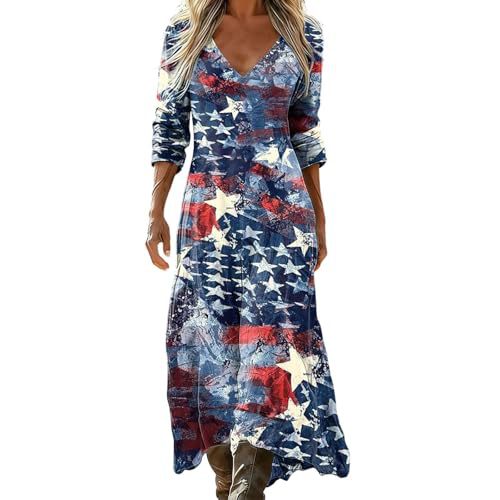 Women's Striped Floral Print Ruched Midi Dress