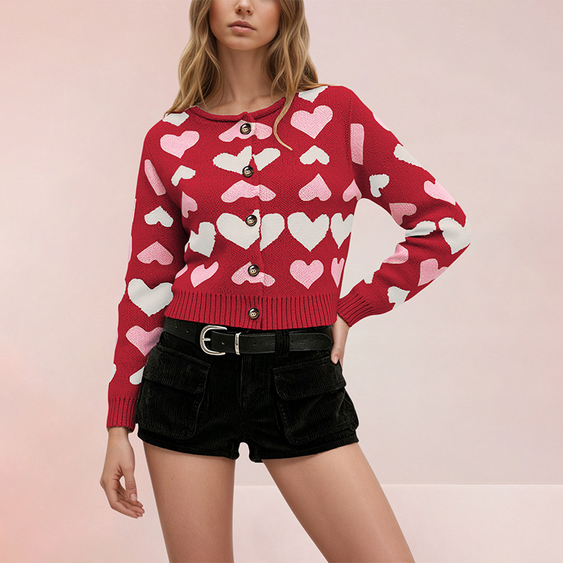 Women's Color-Block Loose Knit Cardigan