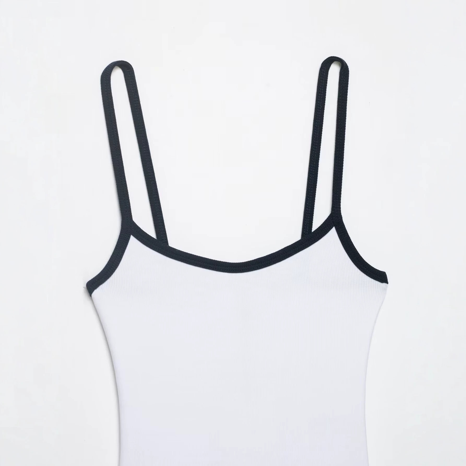 Color-Block Open-Back One-Piece Swimsuit