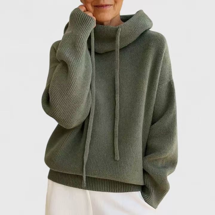 Women's Solid Color Loose Fit Pullover Sweater