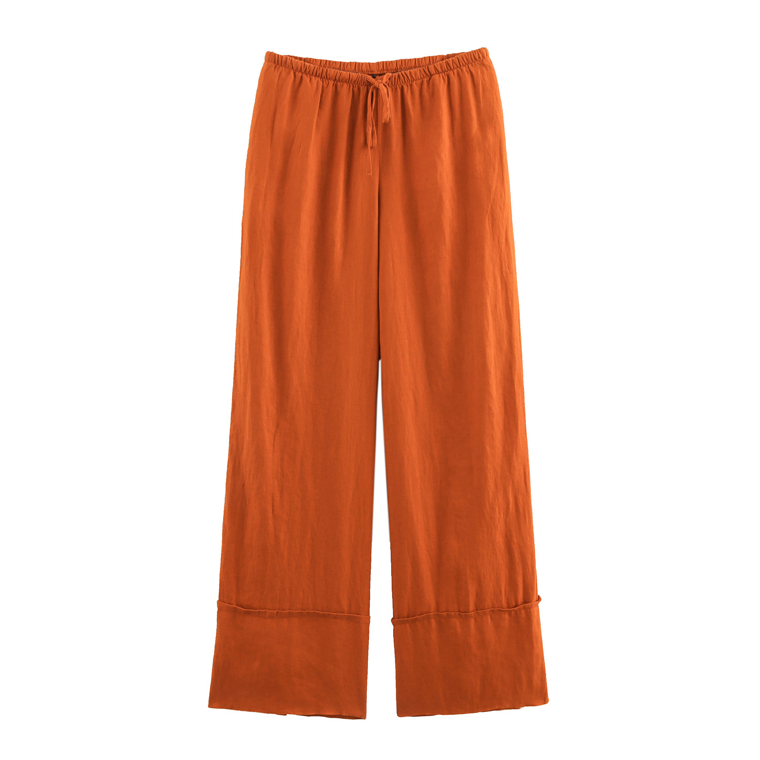 Women's Long Sleeve Shirt & Wide-Leg Straight Pants Set