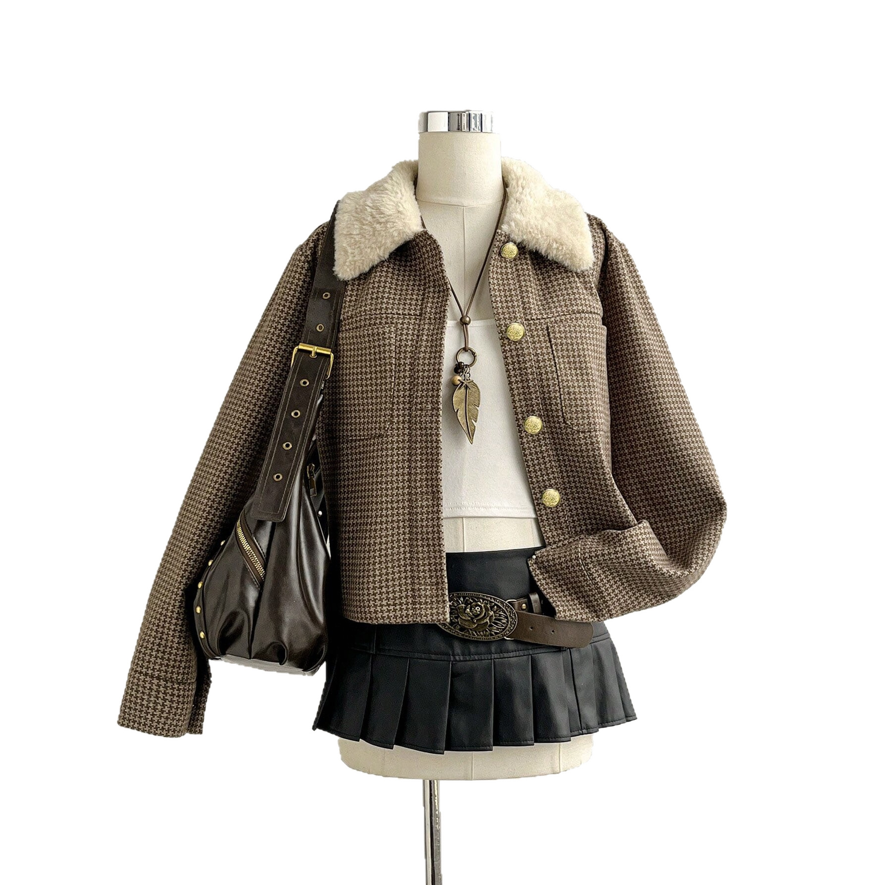 Women's Loose Vintage Lapel Collar Short Jacket