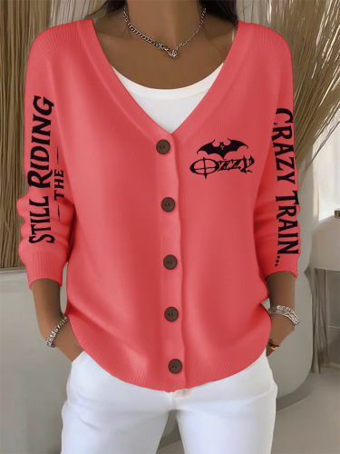 Casual Long-Sleeve Open-Front Cardigan Sweater