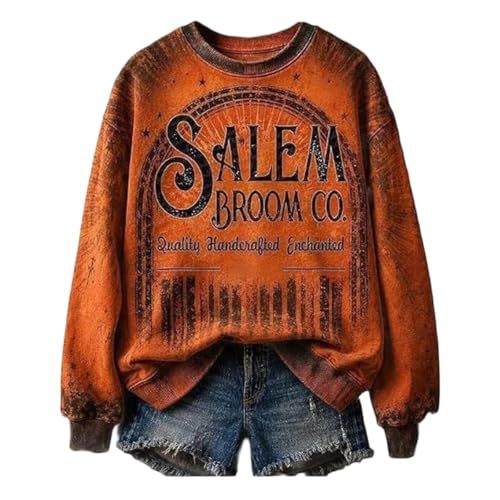 Women's Pumpkin Ribbon Halloween Print Casual Sweatshirt