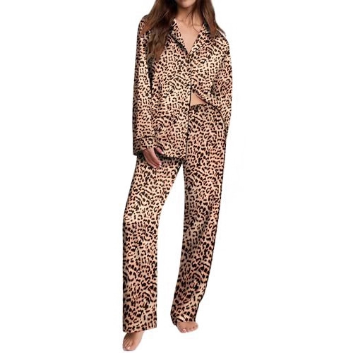 Women's Cuban Collar Long Sleeve Shirt Set