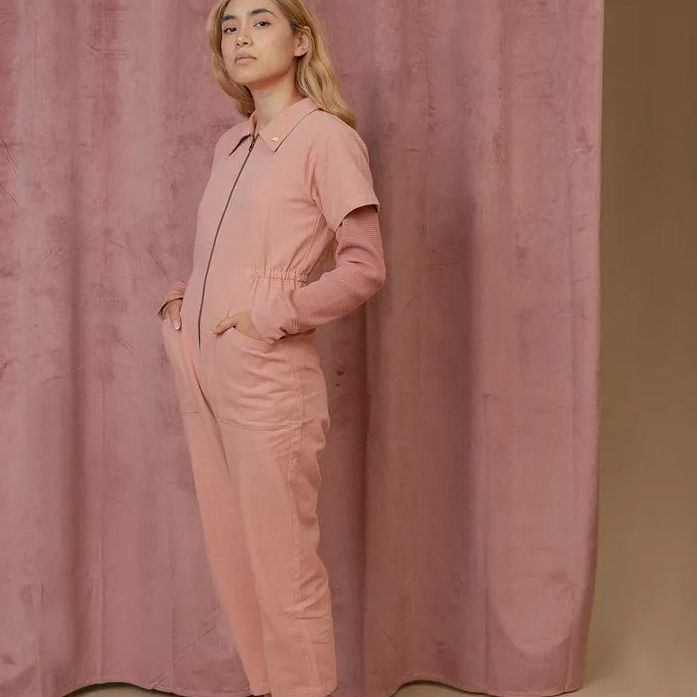 Women's Sexy Zip Front Jumpsuit Casual Straight Leg Cropped Pants
