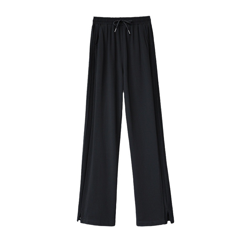 Women's High-Waist Straight-Leg Sweatpants with Pockets