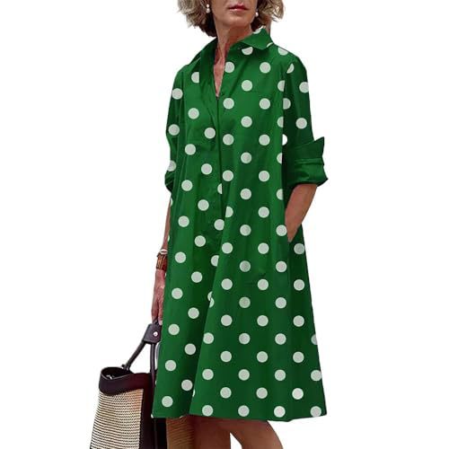 Women's Floral Print Lapel Collar Sheath Dress