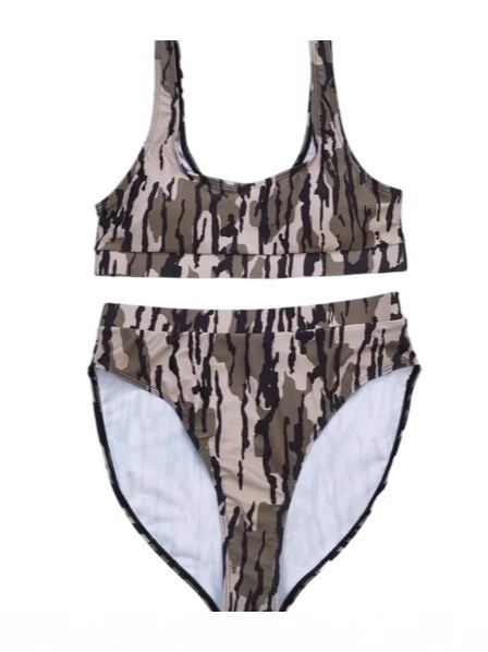 Digital Print Cami Crop Top and Shorts Set