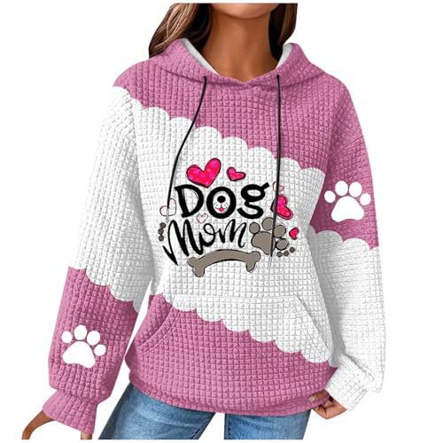 Women's Heart & Cute Dog Paw Print Hoodie