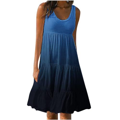 Women's Floral Print Ruched Bodycon Midi Dress Sleeveless Round Neck