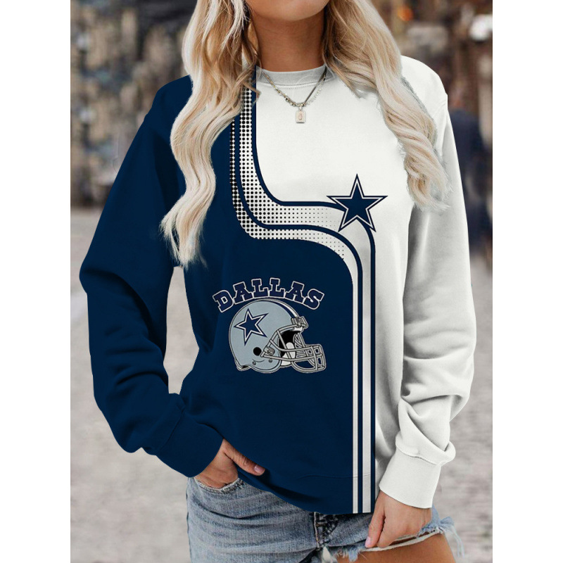 3D Print Crewneck Pullover Hoodie Women's Casual Sweatshirt