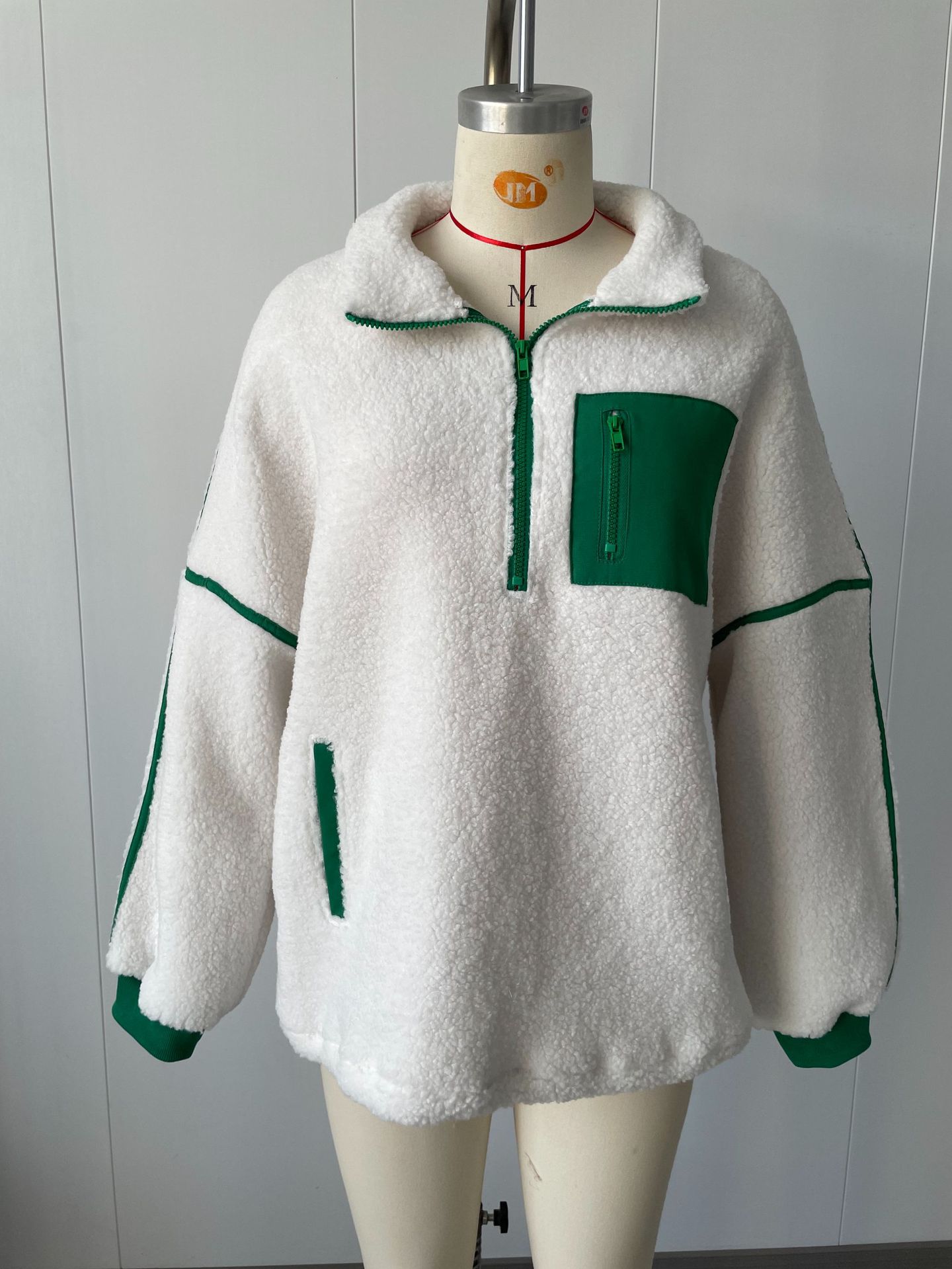 Women's Half-Turtleneck Drawstring Cropped Sweatshirt
