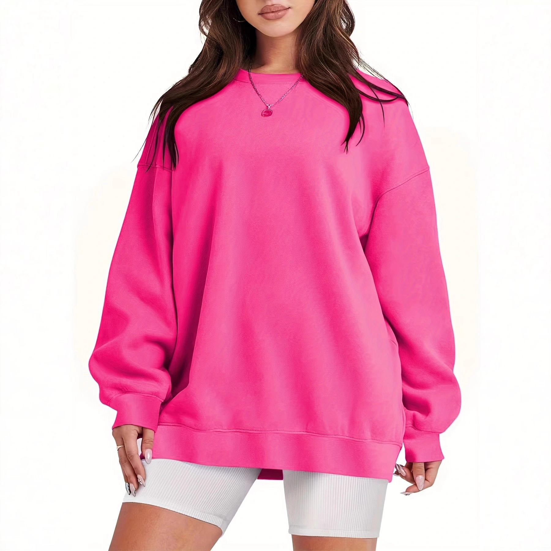 Women's Oversized Loose Crewneck Pullover Sweatshirt Long Sleeve