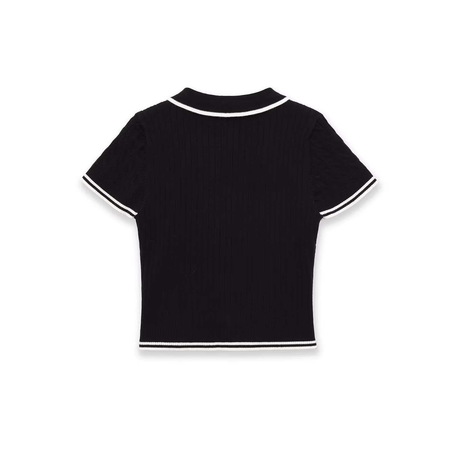 Women's Cable Knit Short Sleeve Sweater