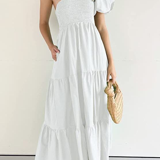 Boho Sleeveless High-Waist Midi Dress