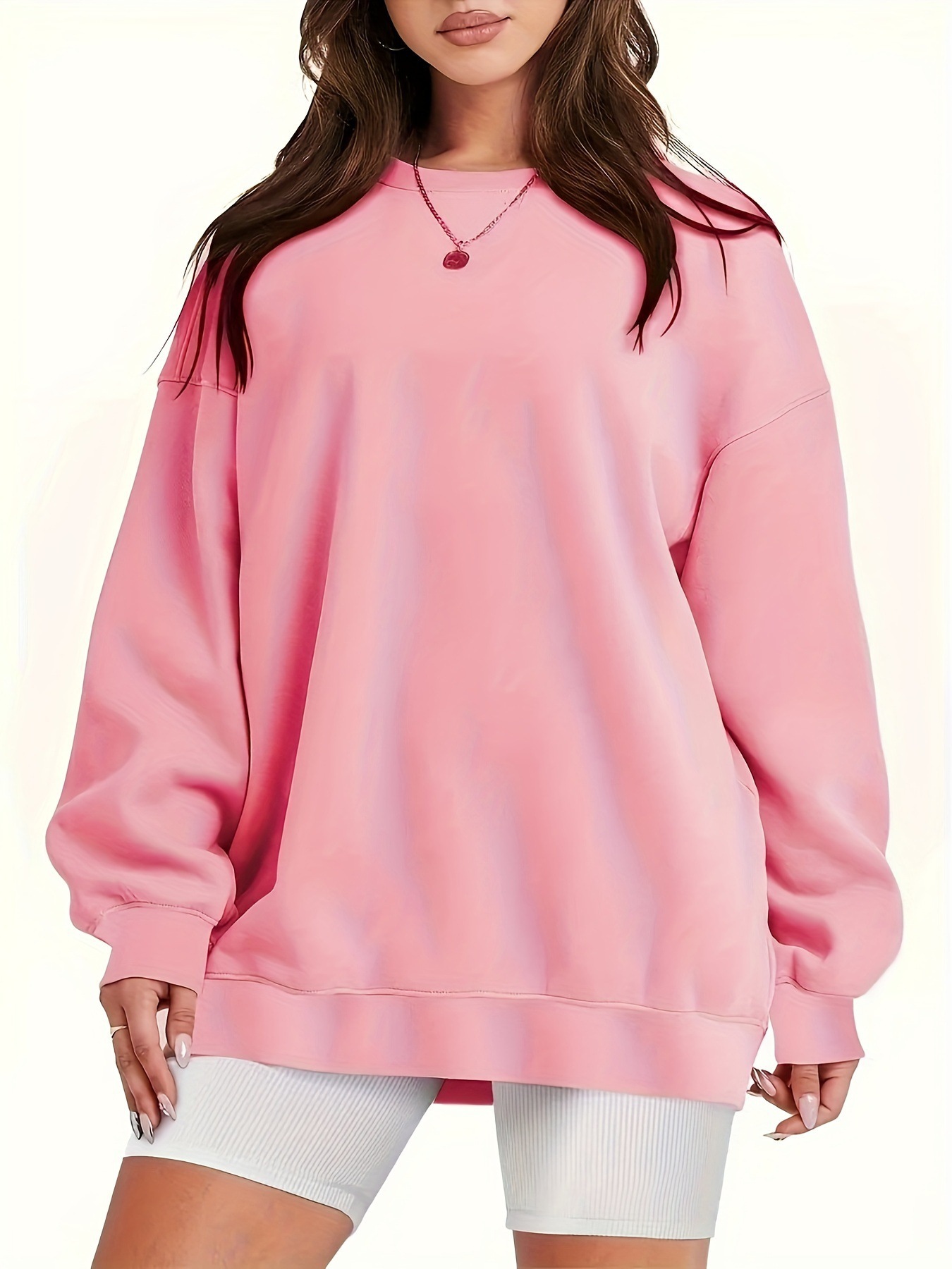 Women's Oversized Loose Crewneck Pullover Sweatshirt Long Sleeve