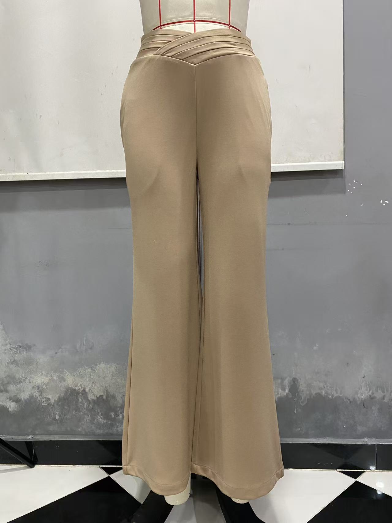 High-Waisted Flare Pants Slimming Hip-Lifting Elegant Women's Trousers