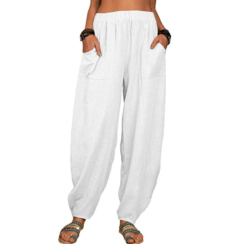 Women's Loose Cotton Casual Harem Pants