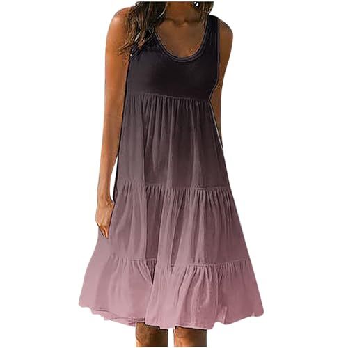 Women's Floral Print Ruched Bodycon Midi Dress Sleeveless Round Neck