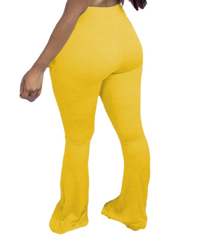 MH5012 Women's Sexy Slim Fit Flare Pants Casual Streetwear