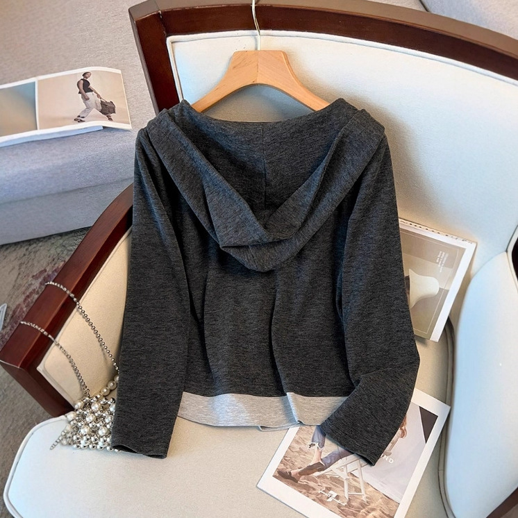 Women's Hooded Button Top and Wide-Leg Pants Set