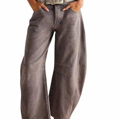 Women's Vintage Print Straight-Leg Casual Pants