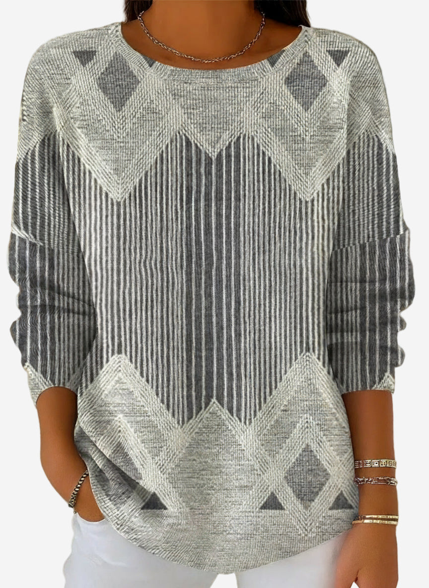 Women's Ancient Tribal Mystic Print Crewneck Sweatshirt