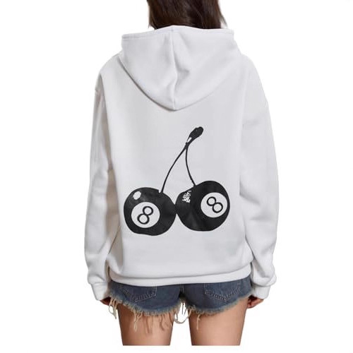 Women's Cherry Pool Letter Print Hoodie