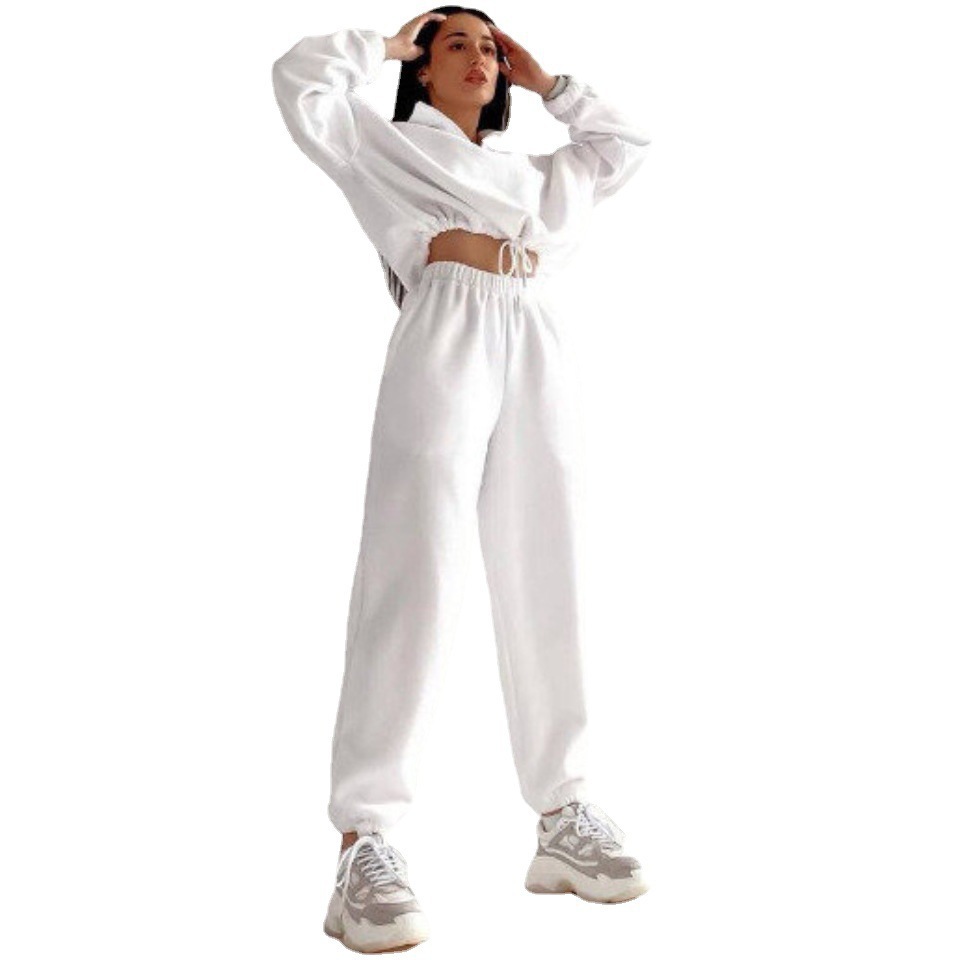 Women's Fleece-Lined Zip-Up Hoodie & Pants Set