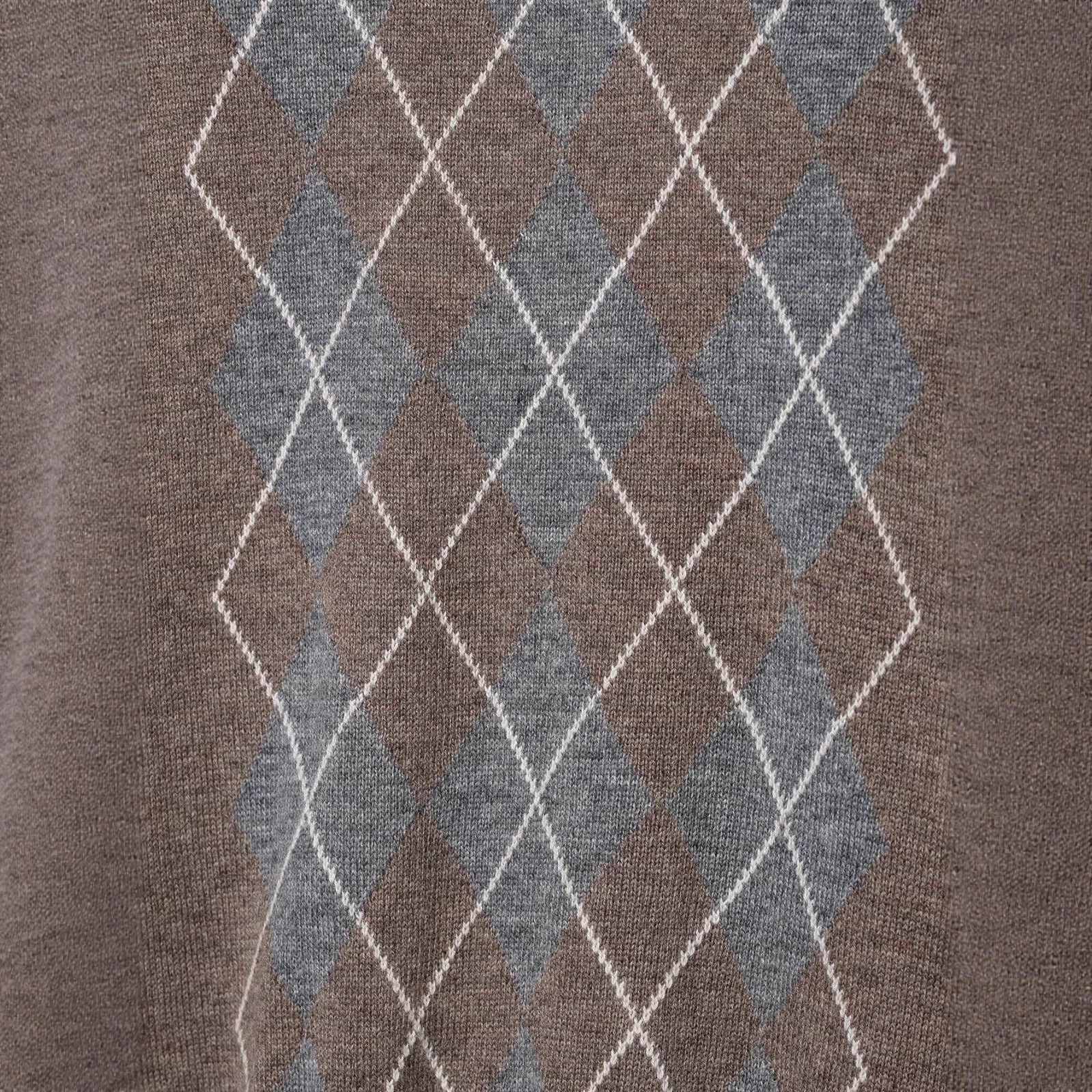Women's Loose Fit Diamond Pattern Knit Sweater V-Neck Long Sleeve