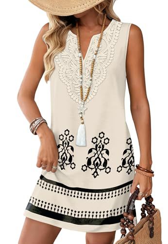 Women's Vintage Floral Sleeveless Midi Dress