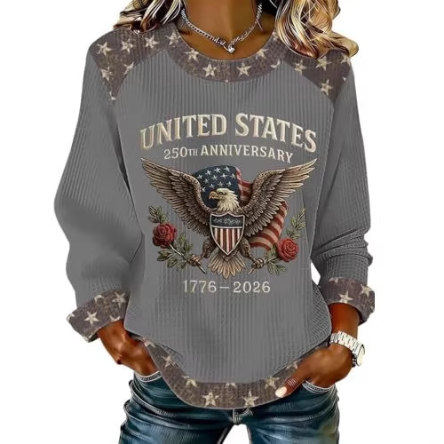 Women's American Eagle Print Crewneck Sweatshirt