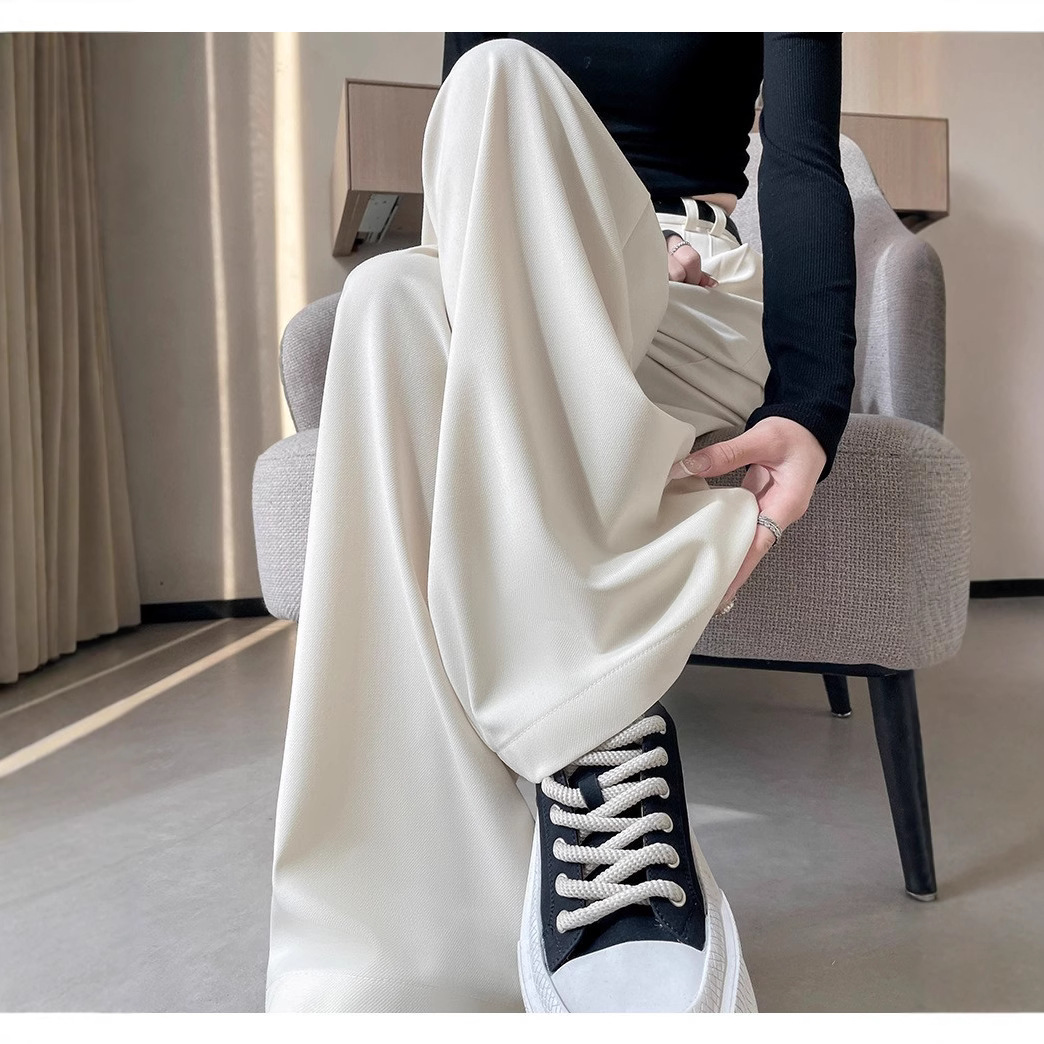 Women's High-Waist Straight-Leg Dress Pants Slimming Loose Fit
