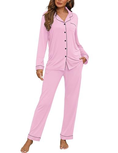 Women's Cuban Collar Polka Dot Print Long Sleeve Shirt Set