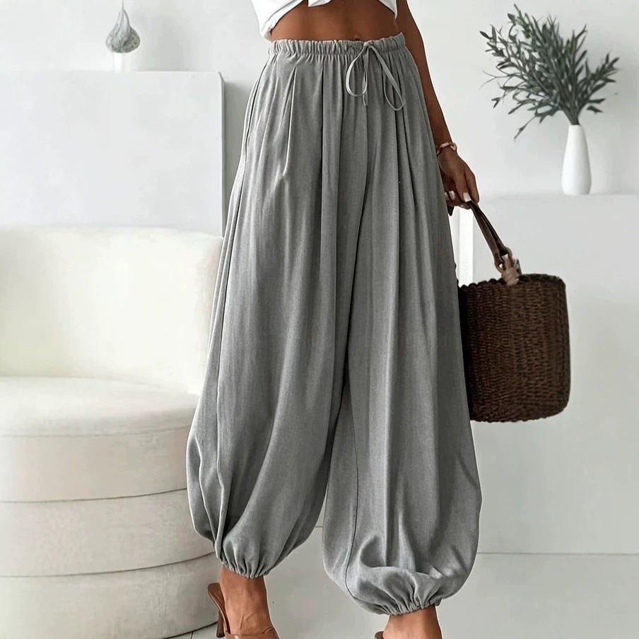 Women's Summer Drawstring Jogger Pants Relaxed Fit Lightweight